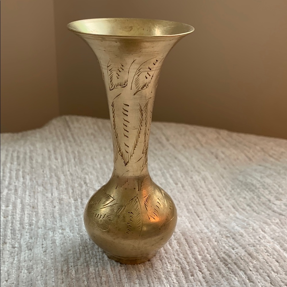 Small Vintage Brass Vase